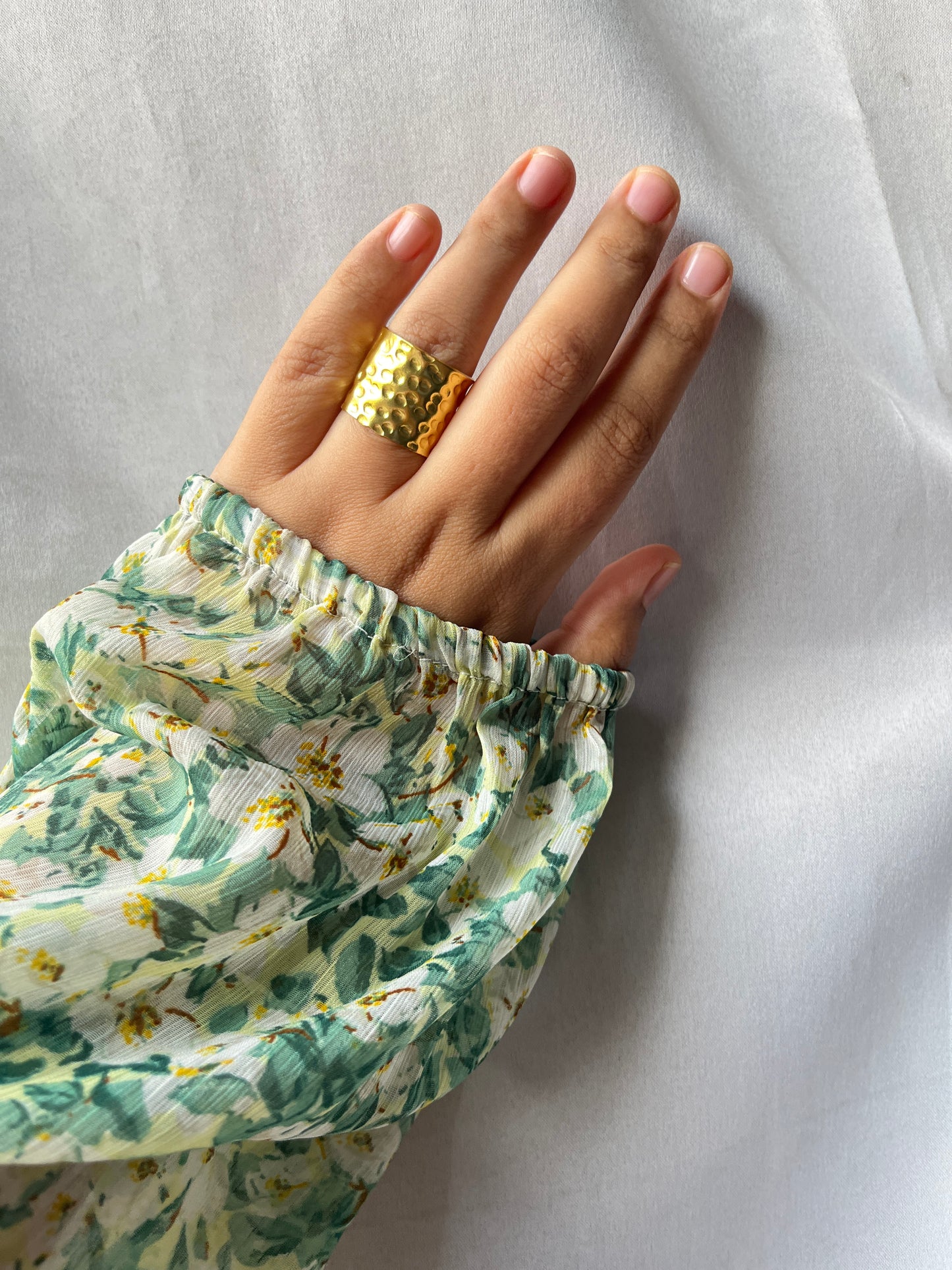 Coil Brass Adjustable Ring