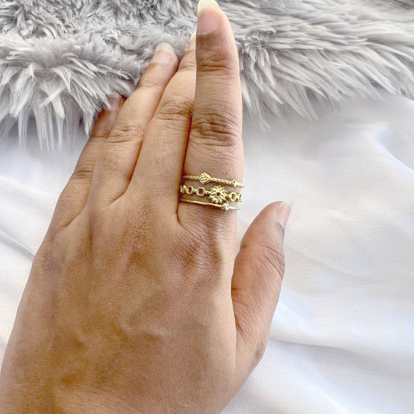 Three Layer Sun Ring