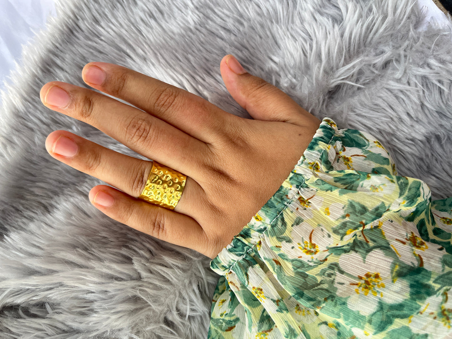 Coil Brass Adjustable Ring