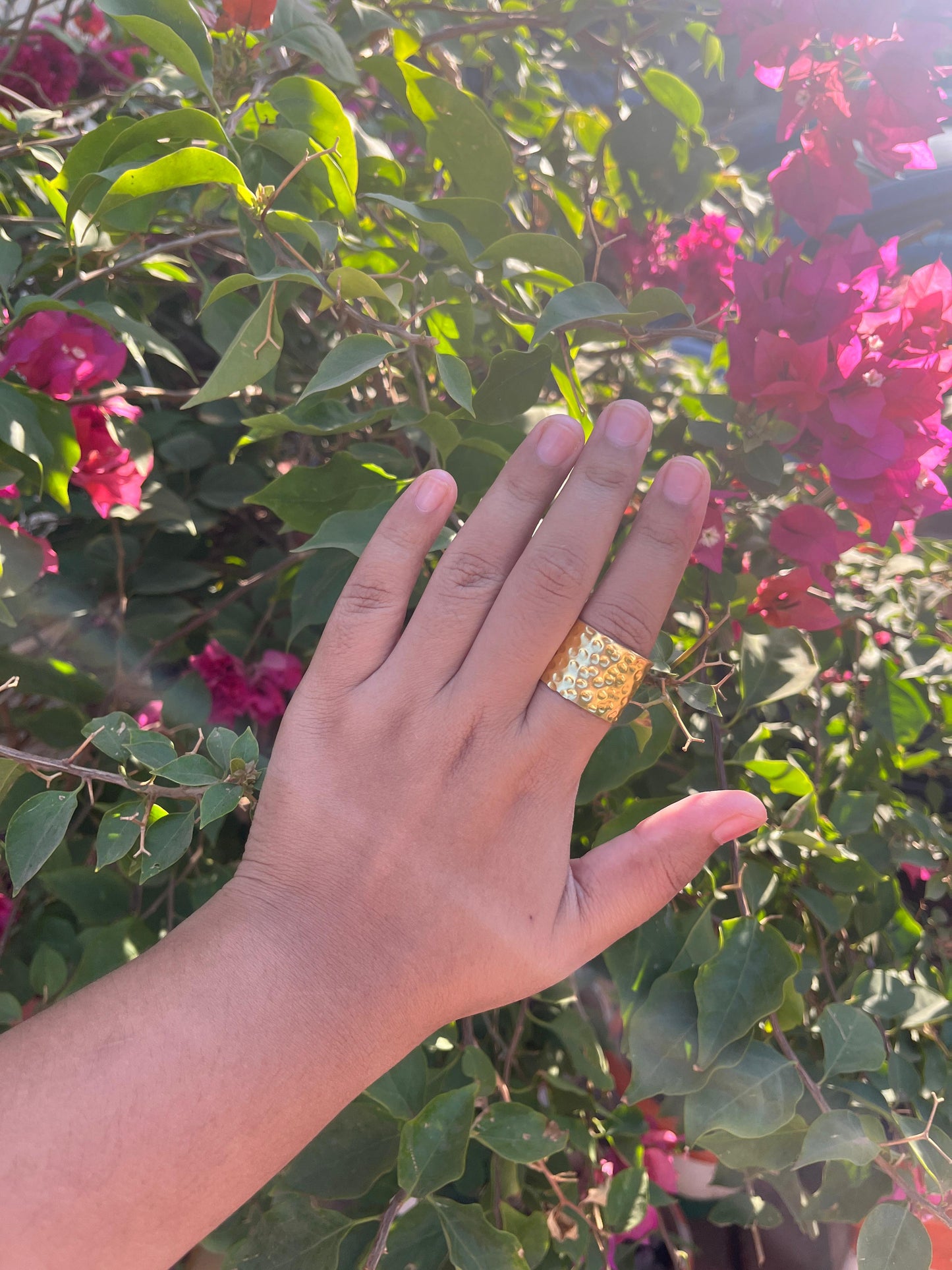 Coil Brass Adjustable Ring