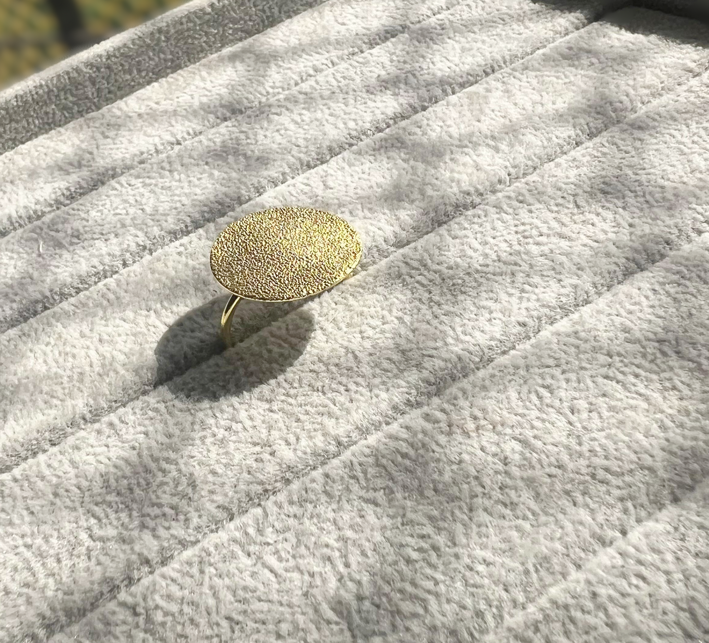 Fusion Brass Adjustable Ring