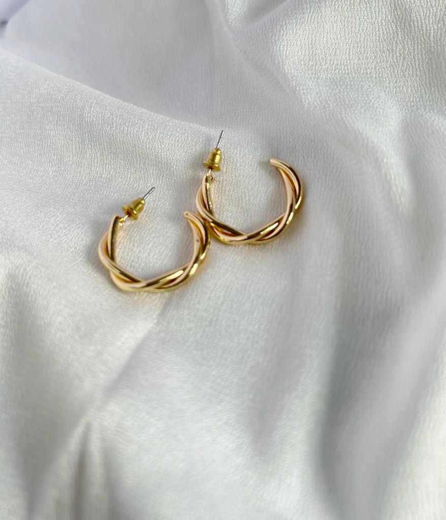 Golden Twril Earrings