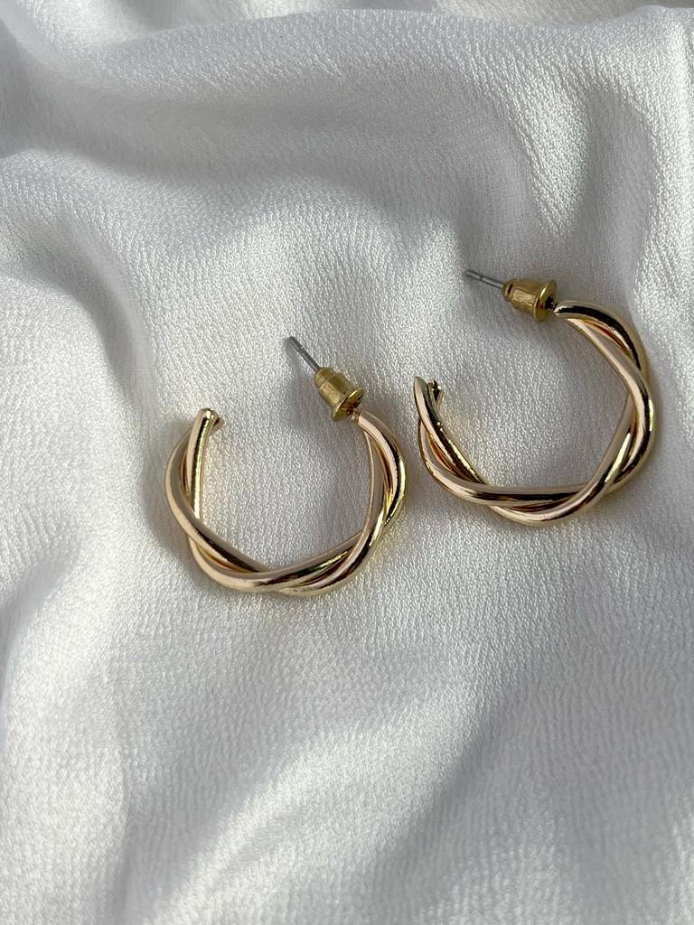 Golden Twril Earrings