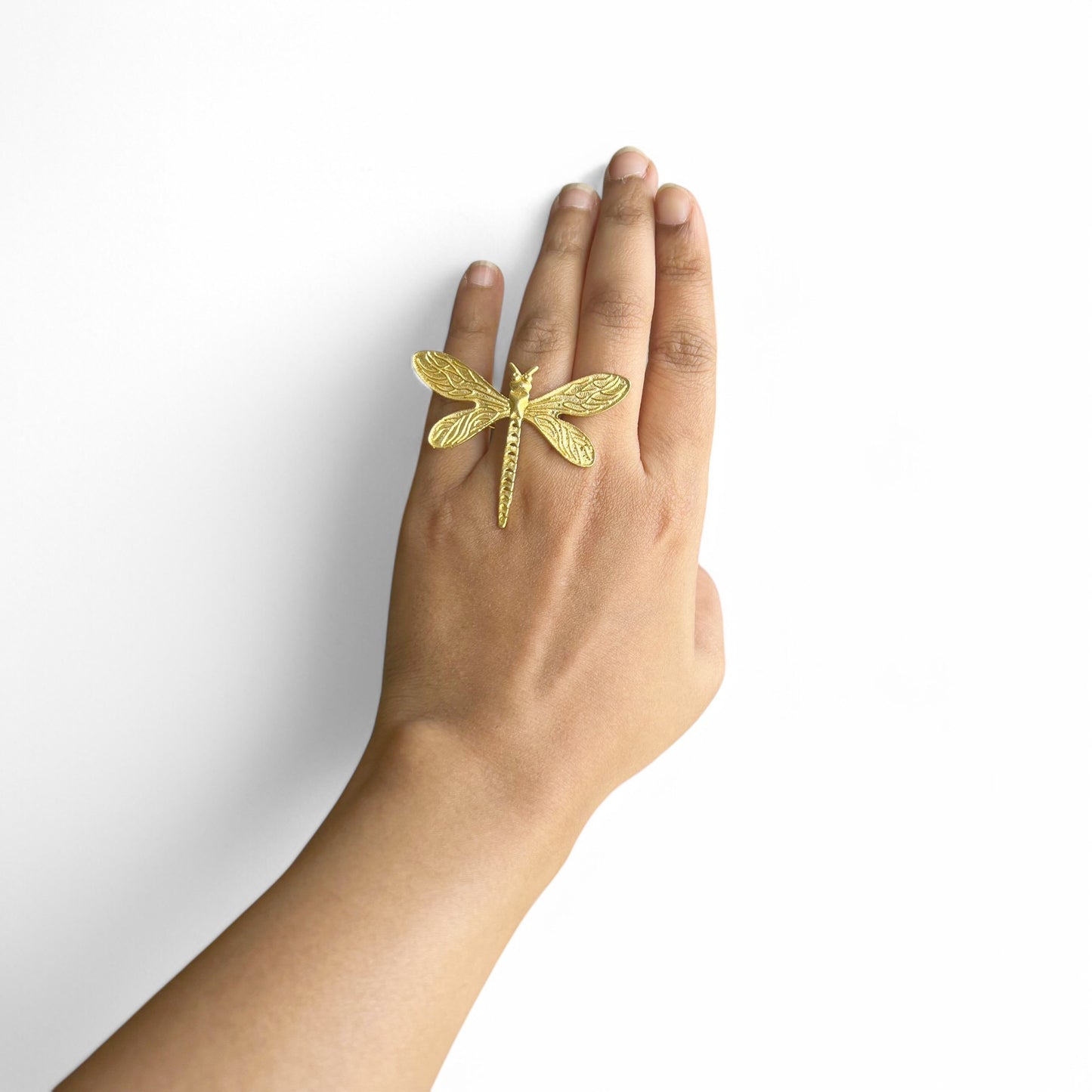 Dragonfly Brass Adjustable Rings