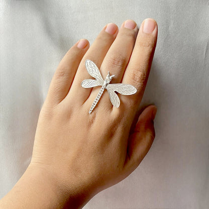 Dragonfly Brass Adjustable Rings
