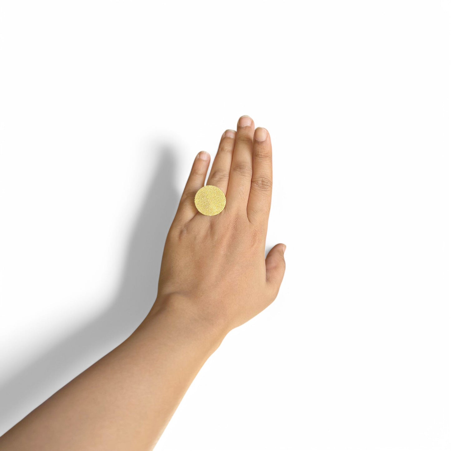Fusion Brass Adjustable Ring