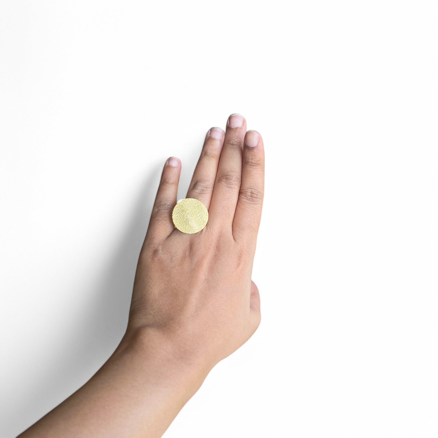Fusion Brass Adjustable Ring