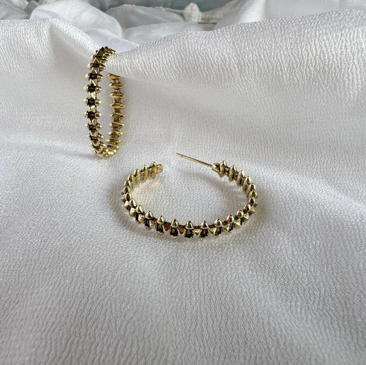 Clash Elegance Hoop Earrings