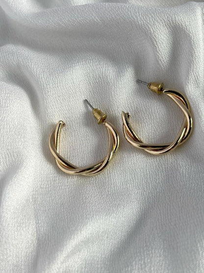 Golden Twril Earrings