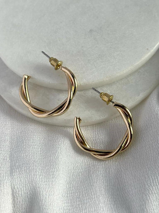 Golden Twril Earrings