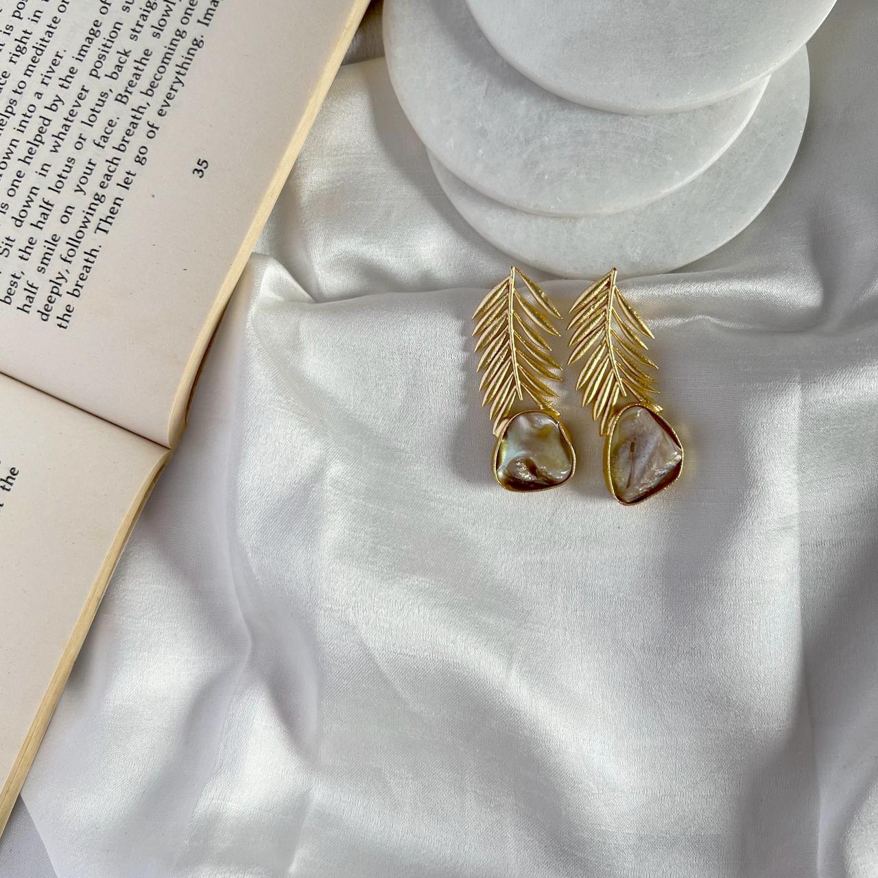 Ivory Quill Earrings