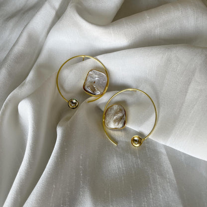 Marbel Essencce Hoop Earrings
